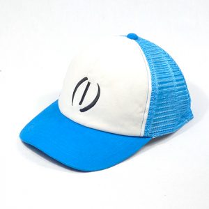 หมวกแก๊ปตาข่ายสีฟ้า